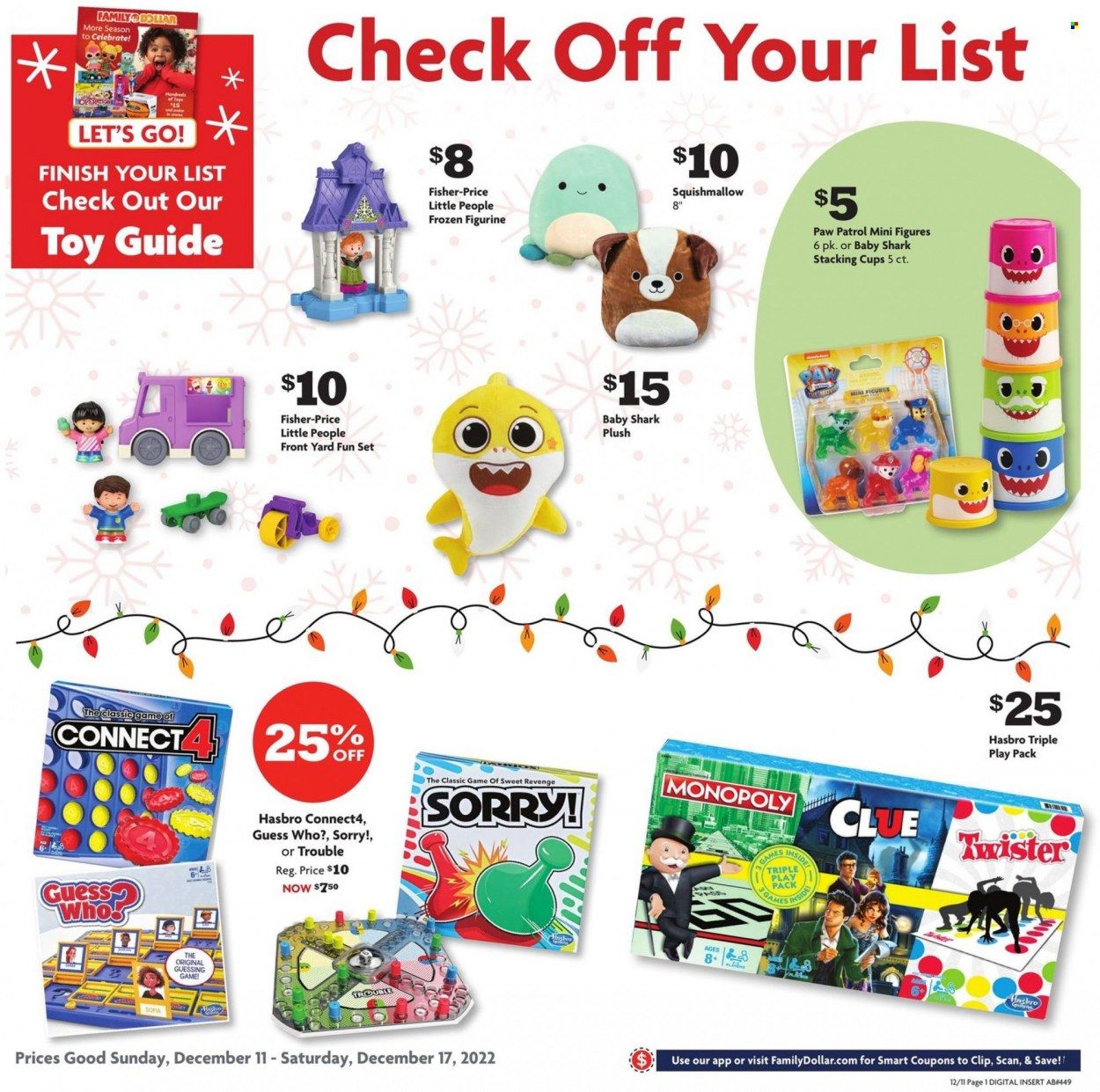 Family Dollar Weekly Ad Flyer Specials December 11 to December 17, 2022