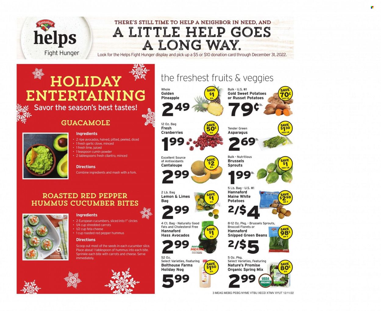 Hannaford (ME) Weekly Ad Flyer Specials December 11 to December 17, 2022