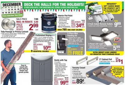 Menards Weekly Ad Flyer Specials December 13 to December 24, 2022