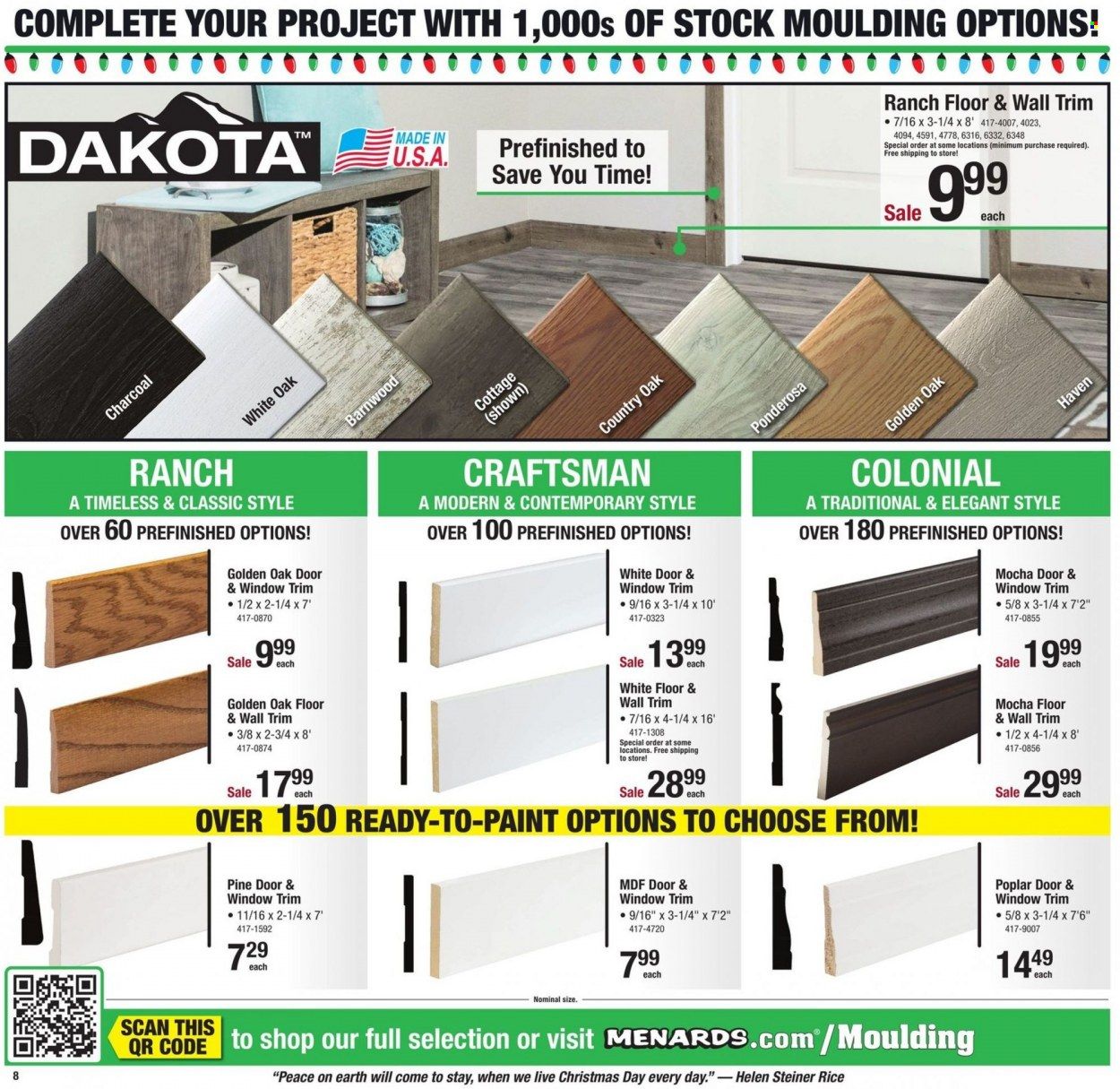 Menards Weekly Ad Flyer Specials December 13 to December 24, 2022