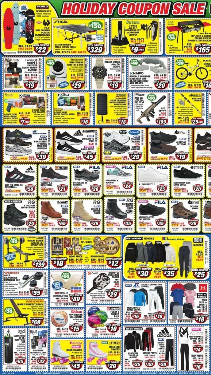 Big 5 (AZ, CA, CO, ID, NM, OR, UT, WA) Weekly Ad Flyer Specials December 11 to December 17, 2022