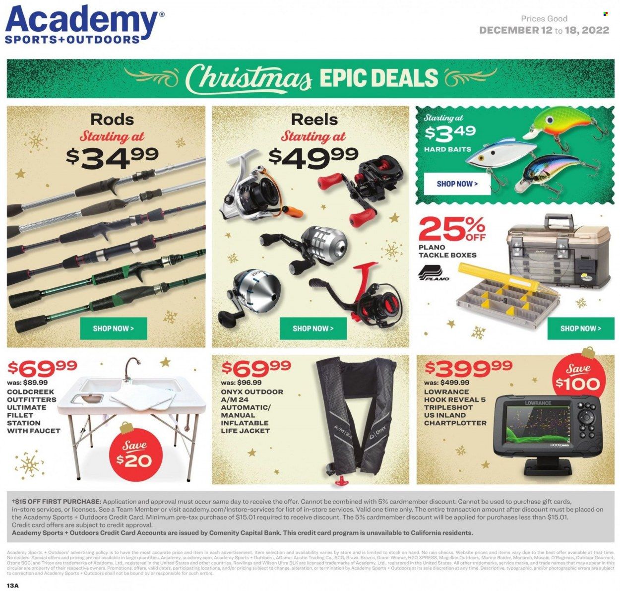Academy Sports + Outdoors Weekly Ad Flyer Specials December 12 to December 18, 2022