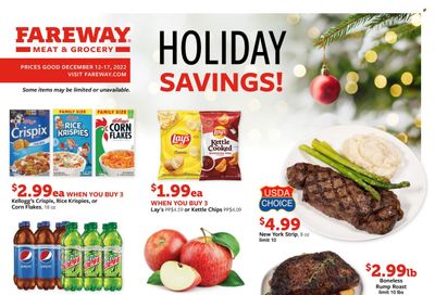 Fareway (IA) Weekly Ad Flyer Specials December 12 to December 17, 2022