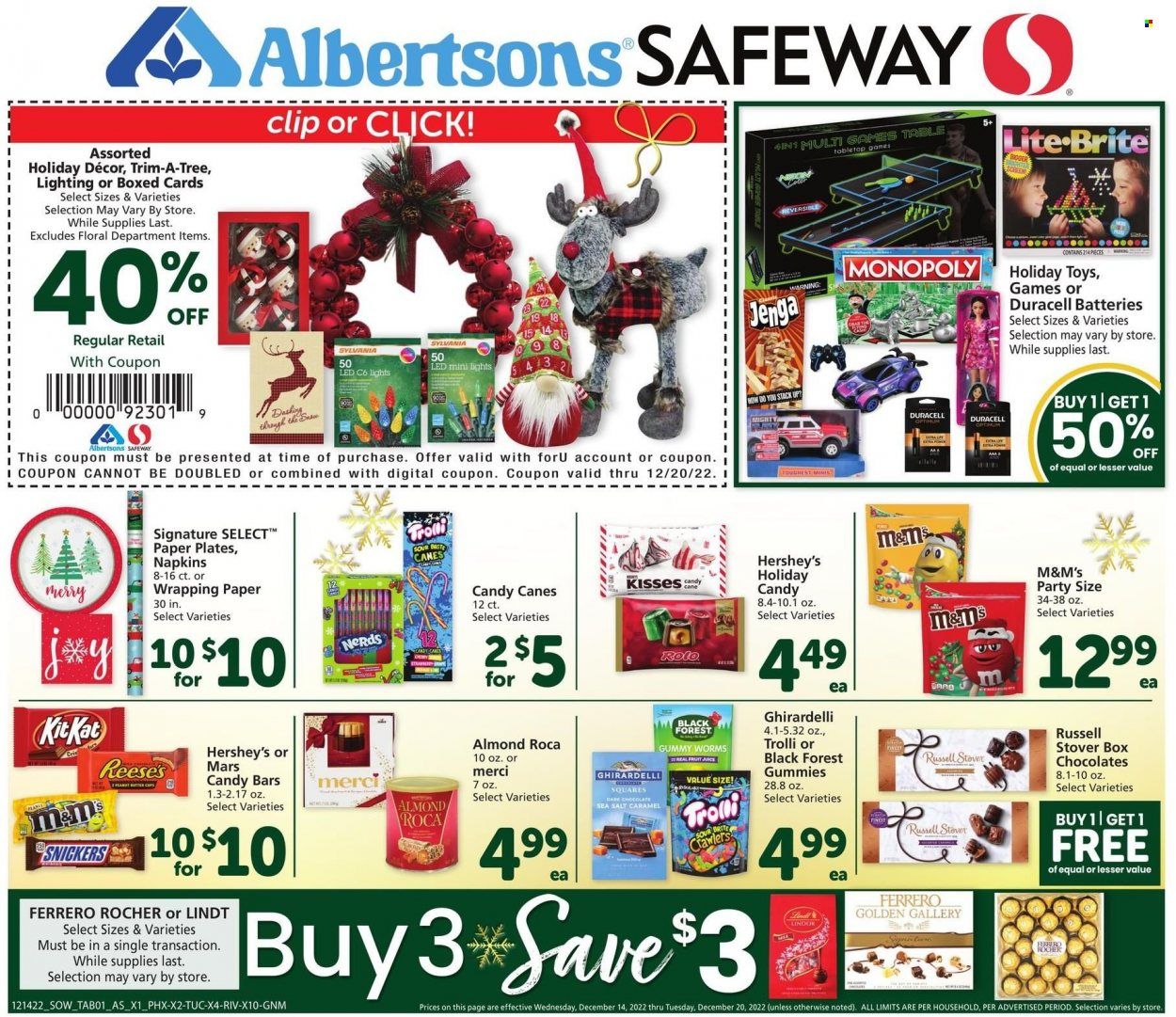 Safeway (AZ, CO, ID, MT, NE, NM) Weekly Ad Flyer Specials December 14 to December 20, 2022