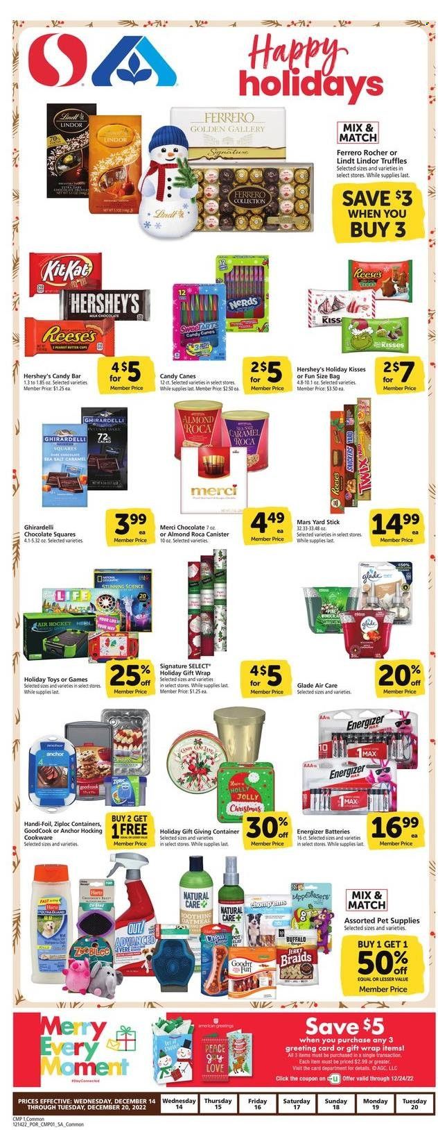 Safeway (OR) Weekly Ad Flyer Specials December 14 to December 20, 2022