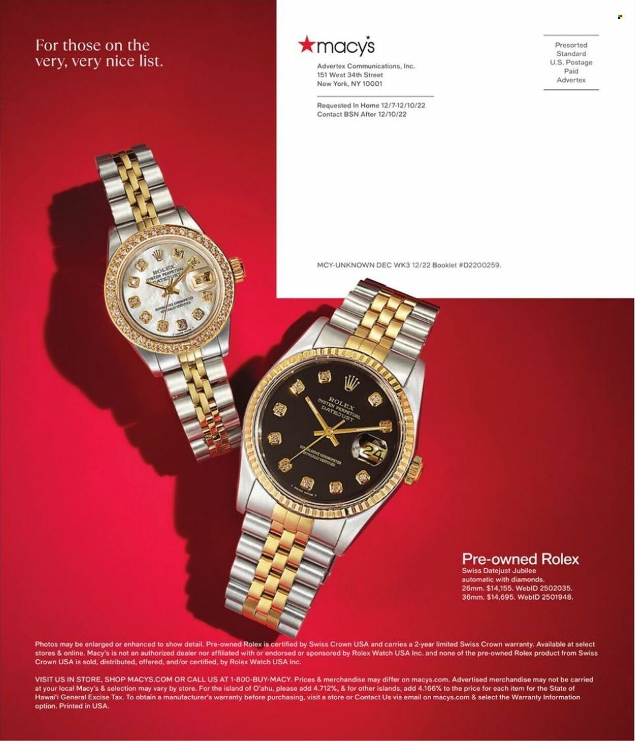 Macy's Weekly Ad Flyer Specials December 11 to December 23, 2022