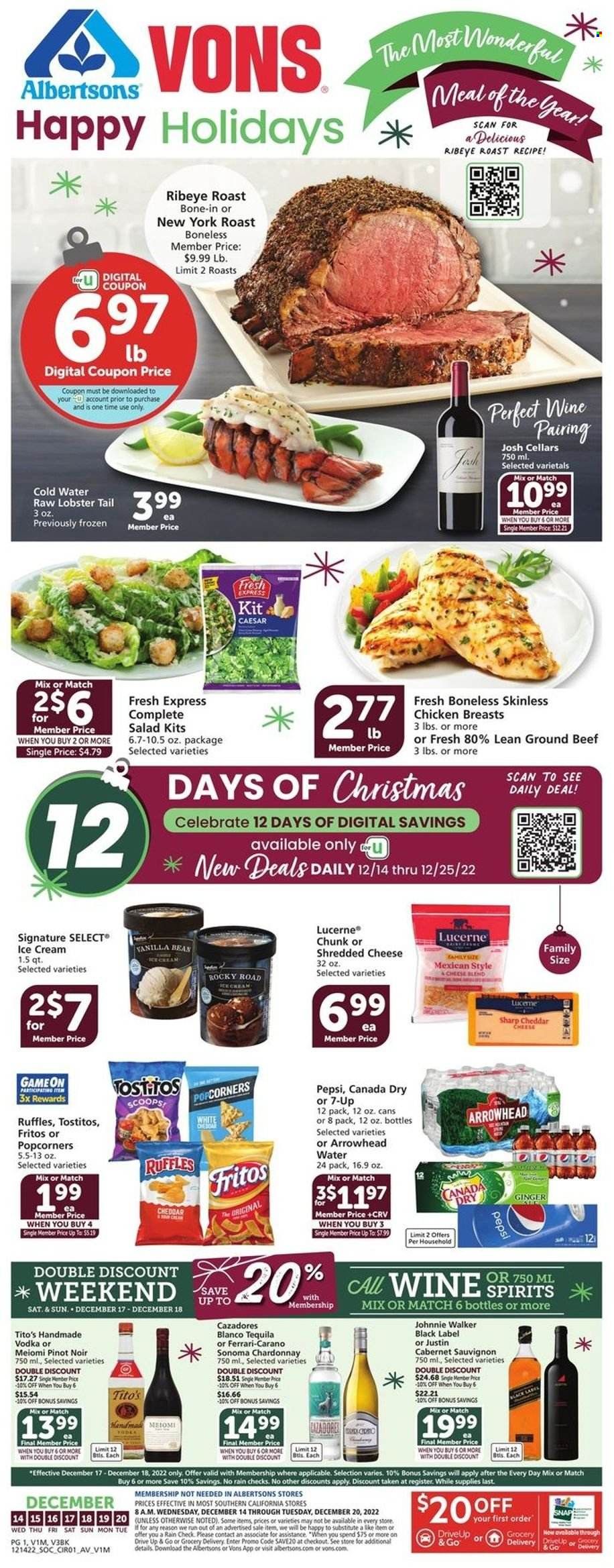 Vons (CA) Weekly Ad Flyer Specials December 14 to December 20, 2022