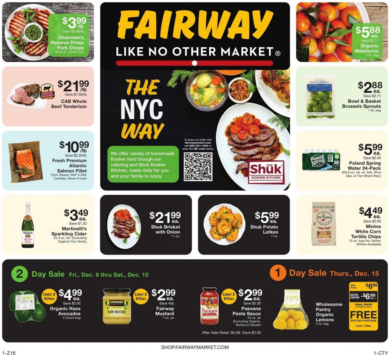 Fairway Market (CT, NJ, NY) Weekly Ad Flyer Specials December 9 to December 15, 2022