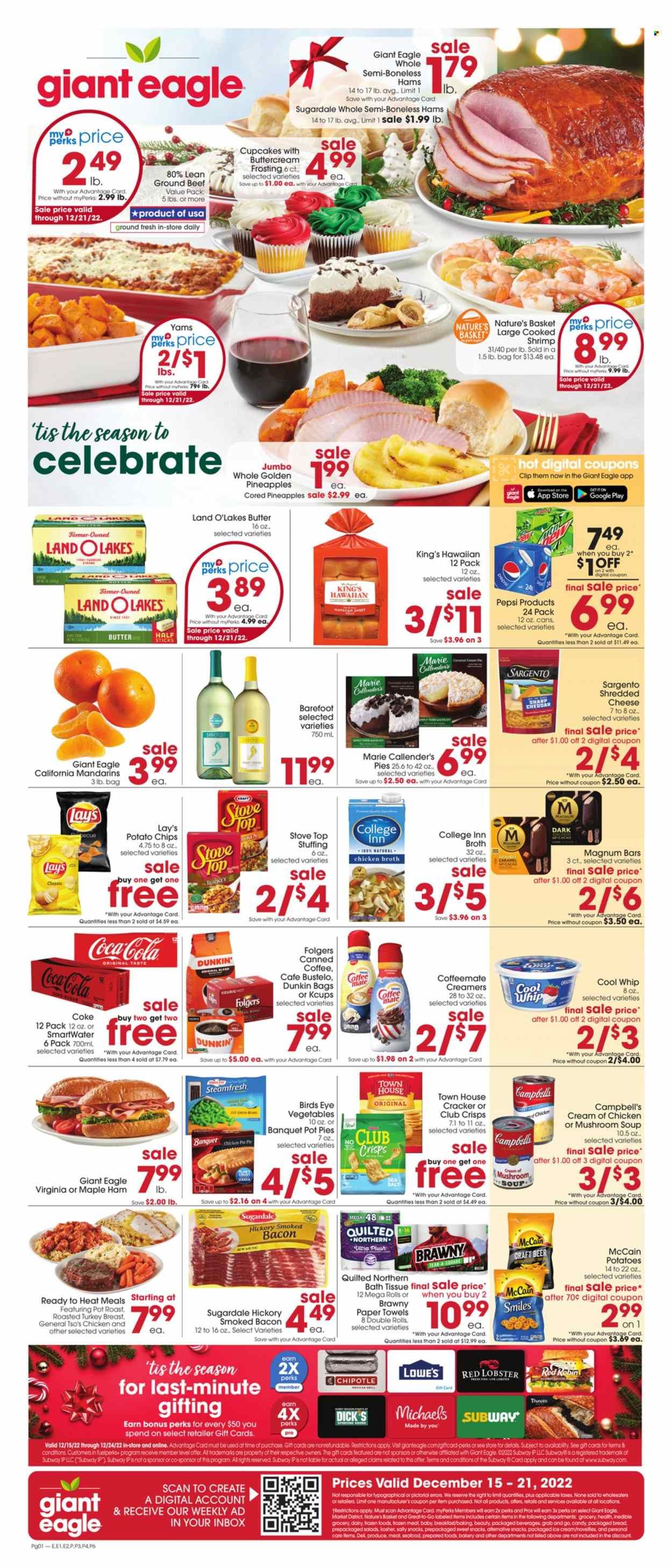 Giant Eagle (OH, PA) Weekly Ad Flyer Specials December 15 to December 21, 2022
