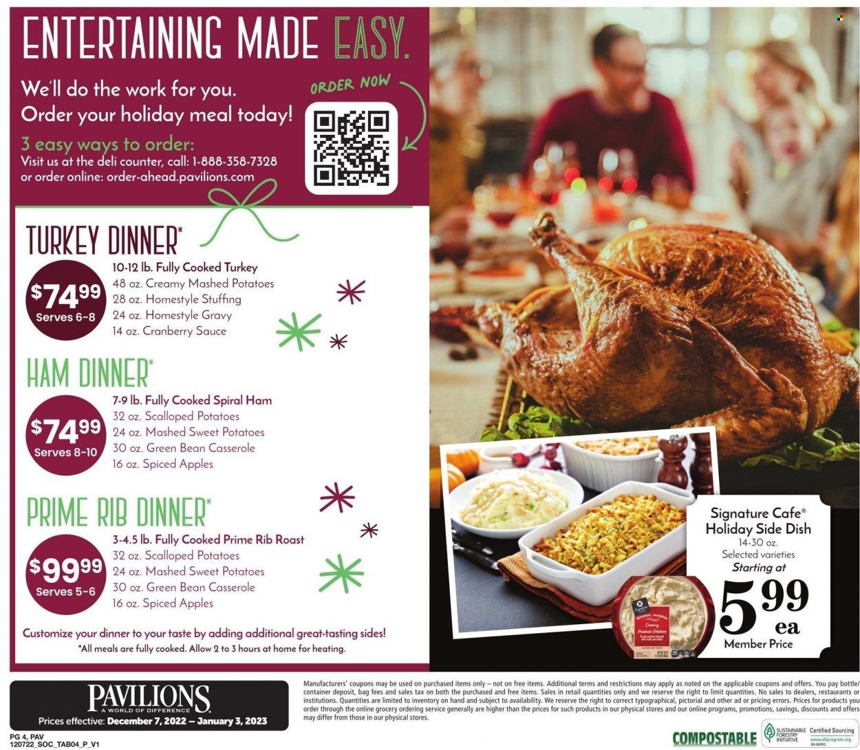 Pavilions (CA) Weekly Ad Flyer Specials December 7 to January 3, 2023