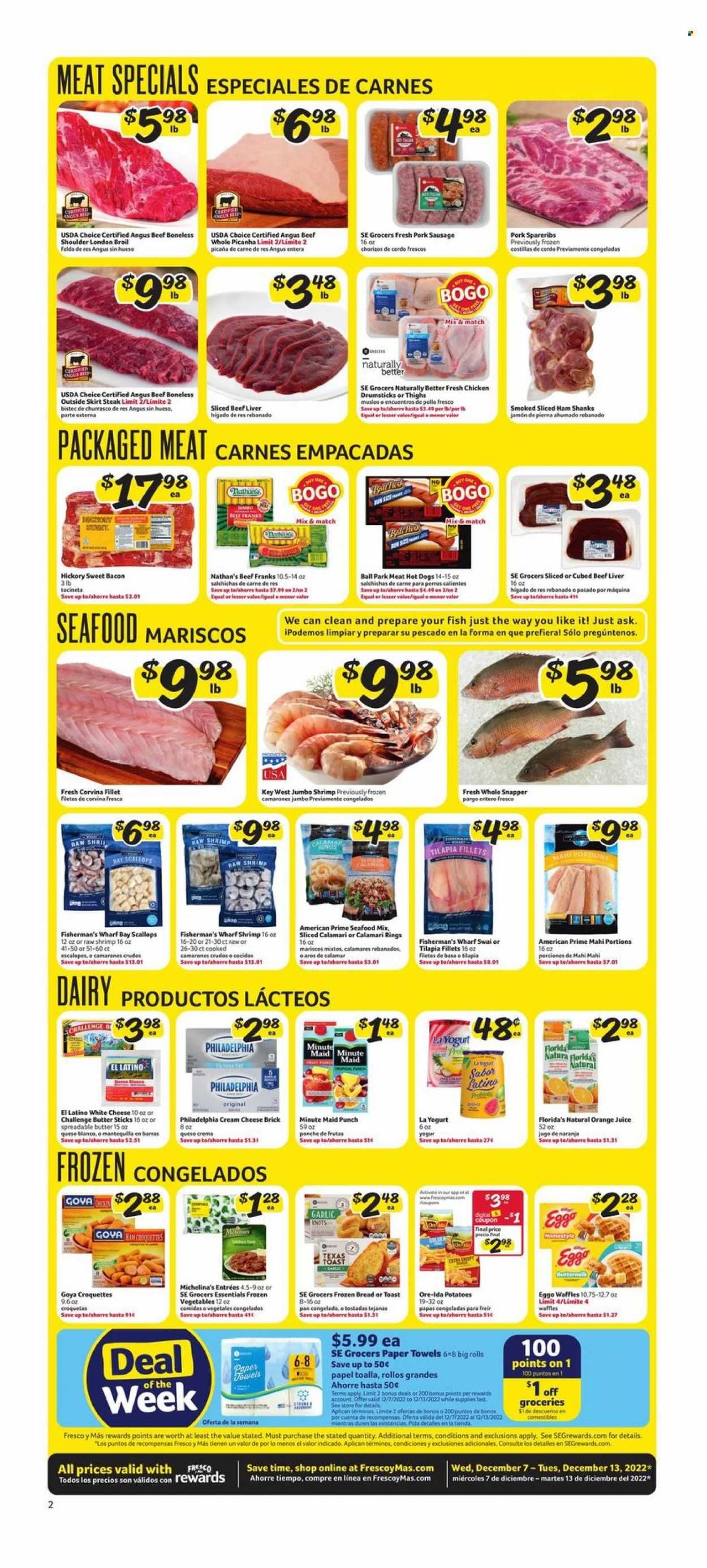 Fresco y Más (FL) Weekly Ad Flyer Specials December 7 to December 13, 2022