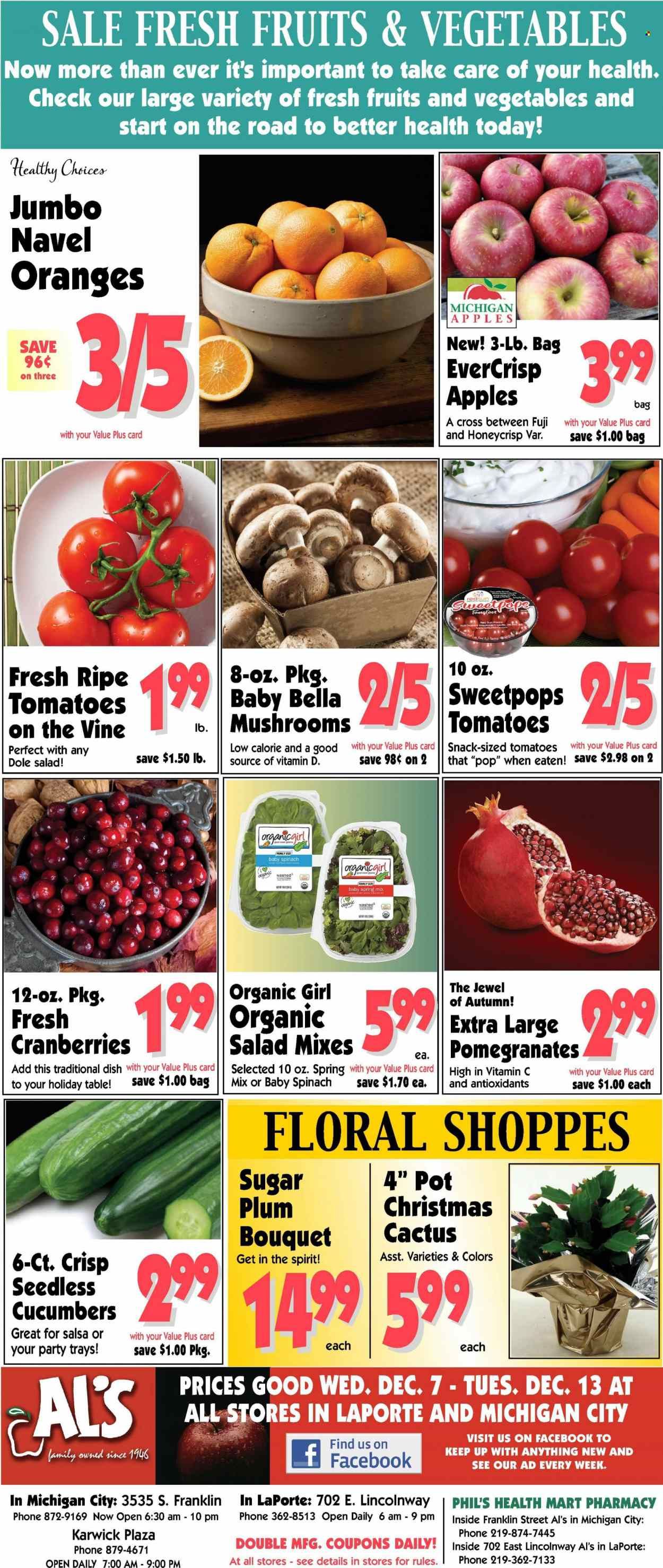Al's Supermarket (IN) Weekly Ad Flyer Specials December 7 to December 13, 2022