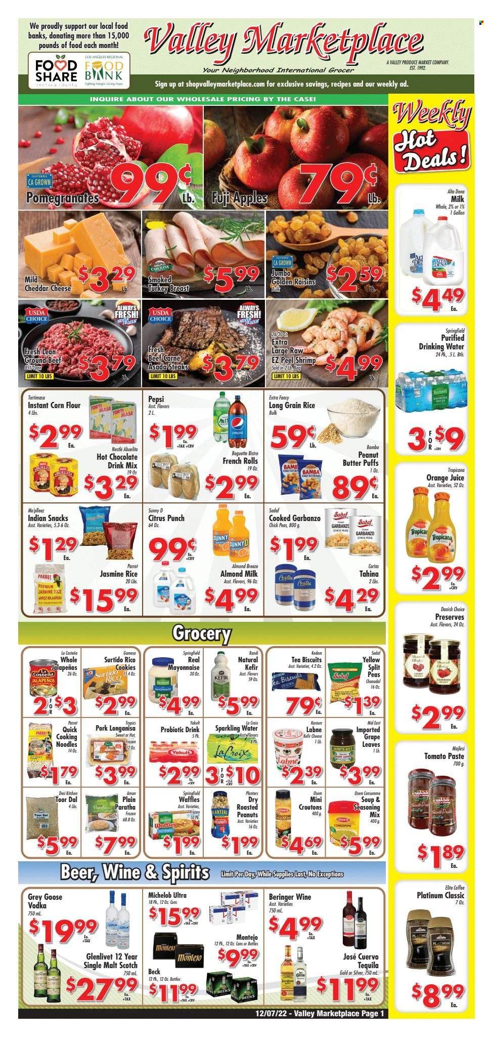 Valley Marketplace (CA) Weekly Ad Flyer Specials December 7 to December 13, 2022