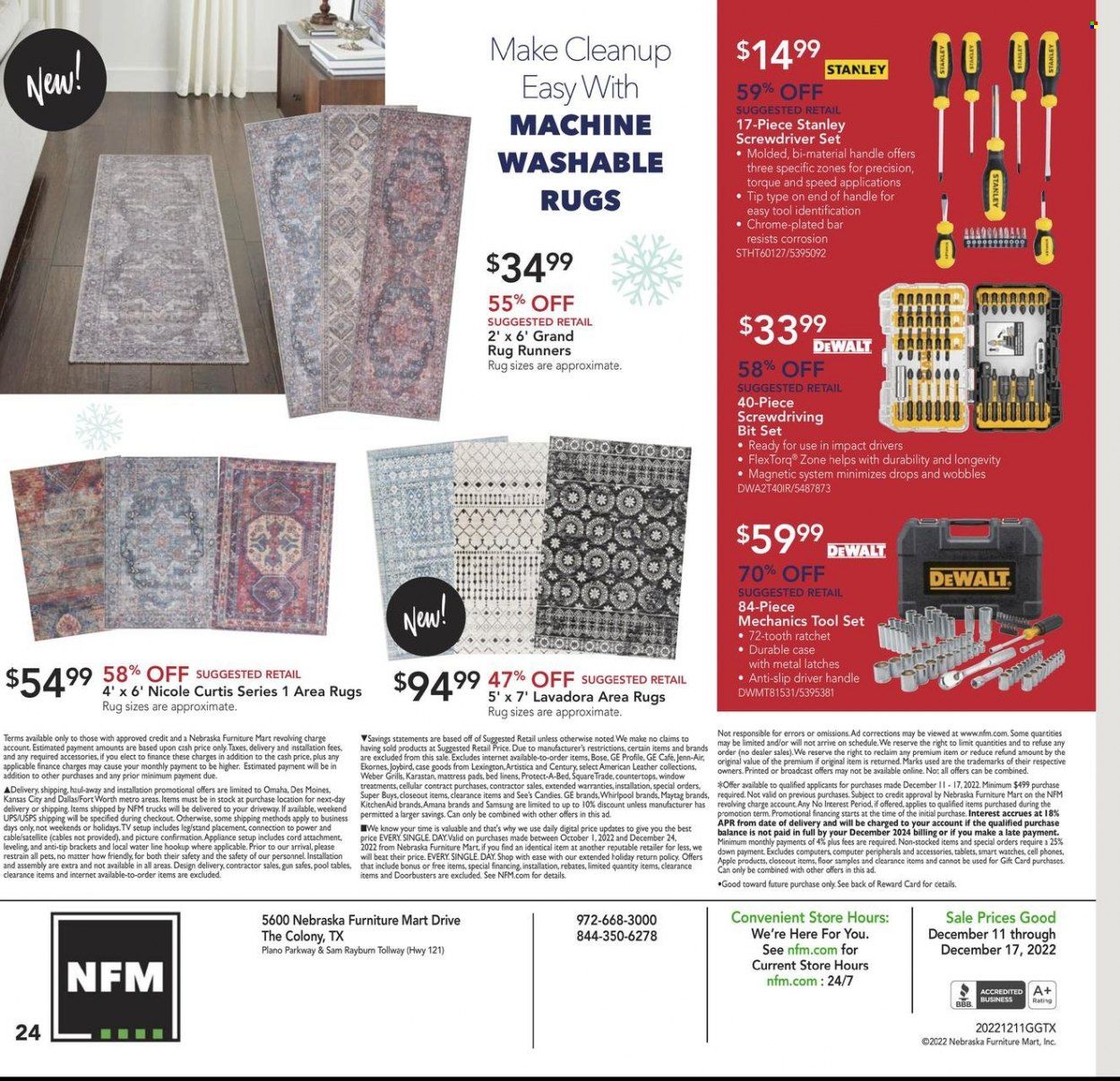 Nebraska Furniture Mart (IA, KS, NE, TX) Weekly Ad Flyer Specials December 11 to December 17, 2022