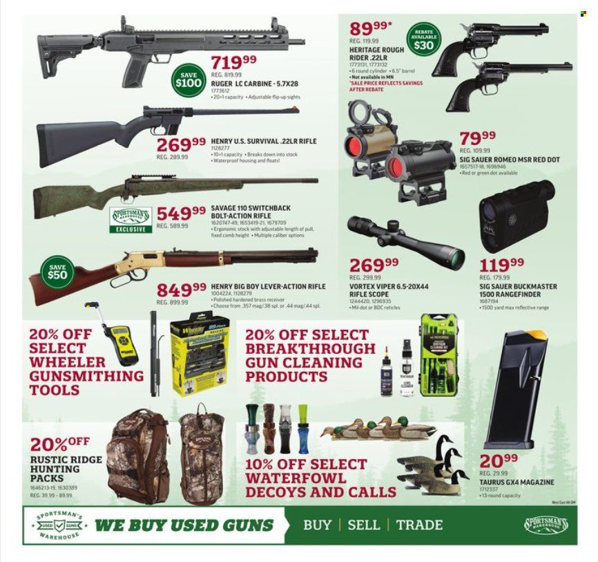Sportsman's Warehouse Weekly Ad Flyer Specials December 9 to December 15, 2022
