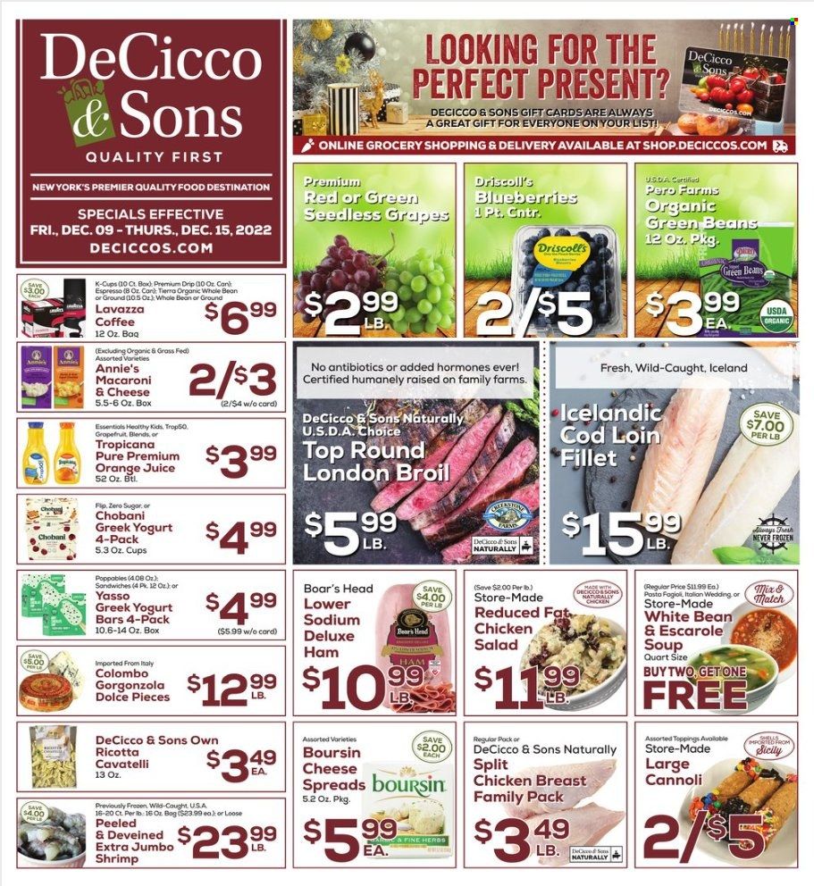 DeCicco & Sons (NY) Weekly Ad Flyer Specials December 9 to December 15, 2022