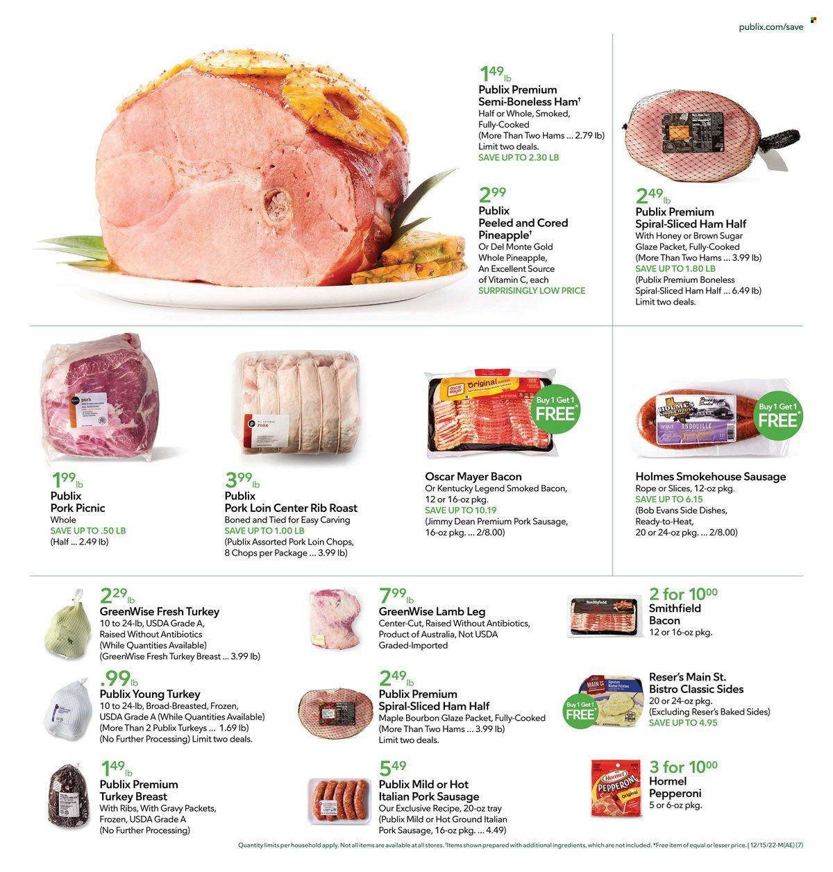 Publix (AL, FL, GA, NC, SC, TN) Weekly Ad Flyer Specials December 15 to December 24, 2022