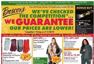 Boscov's (CT, DE, MD, NJ, NY, PA) Weekly Ad Flyer Specials December 15 to December 25, 2022