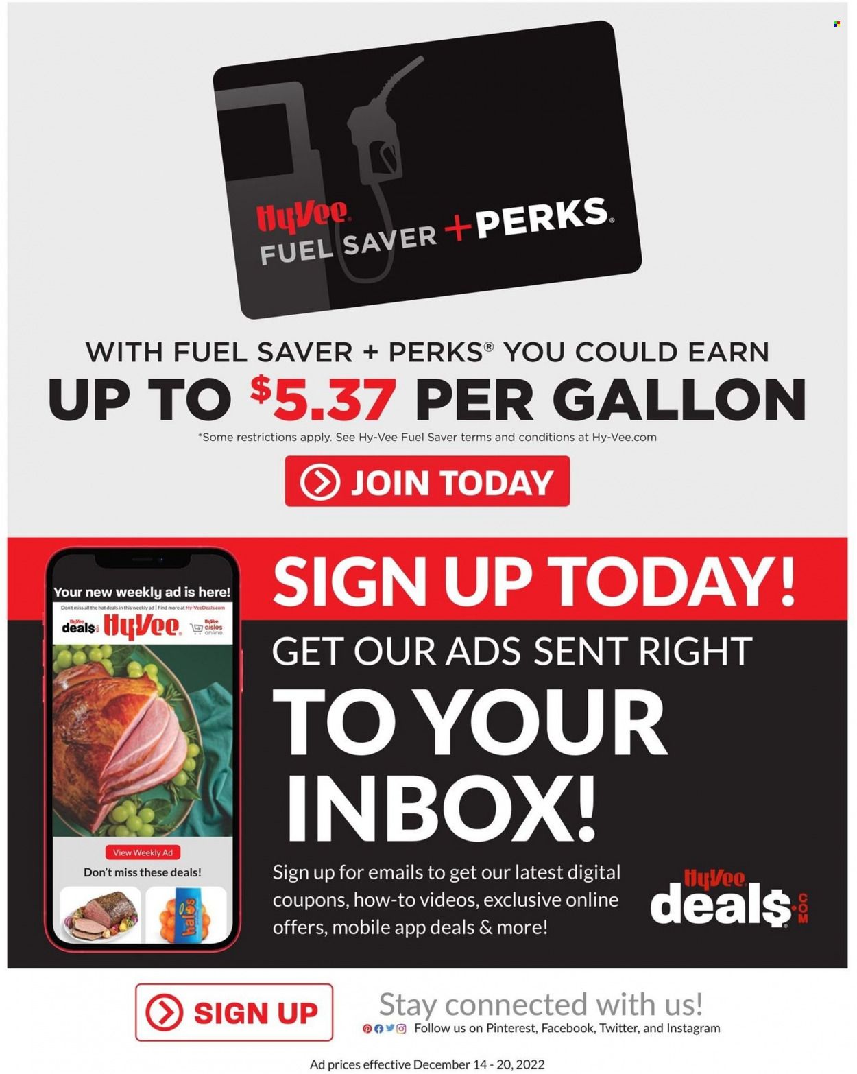 Hy-Vee (IA) Weekly Ad Flyer Specials December 14 to December 20, 2022