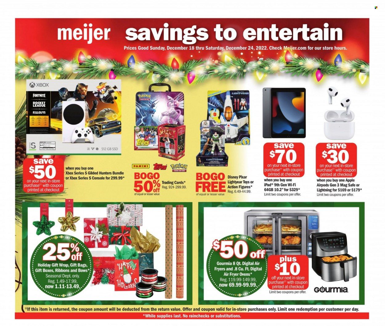 Meijer (IL, IN, KY, MI, OH, WI) Weekly Ad Flyer Specials December 18 to December 24, 2022