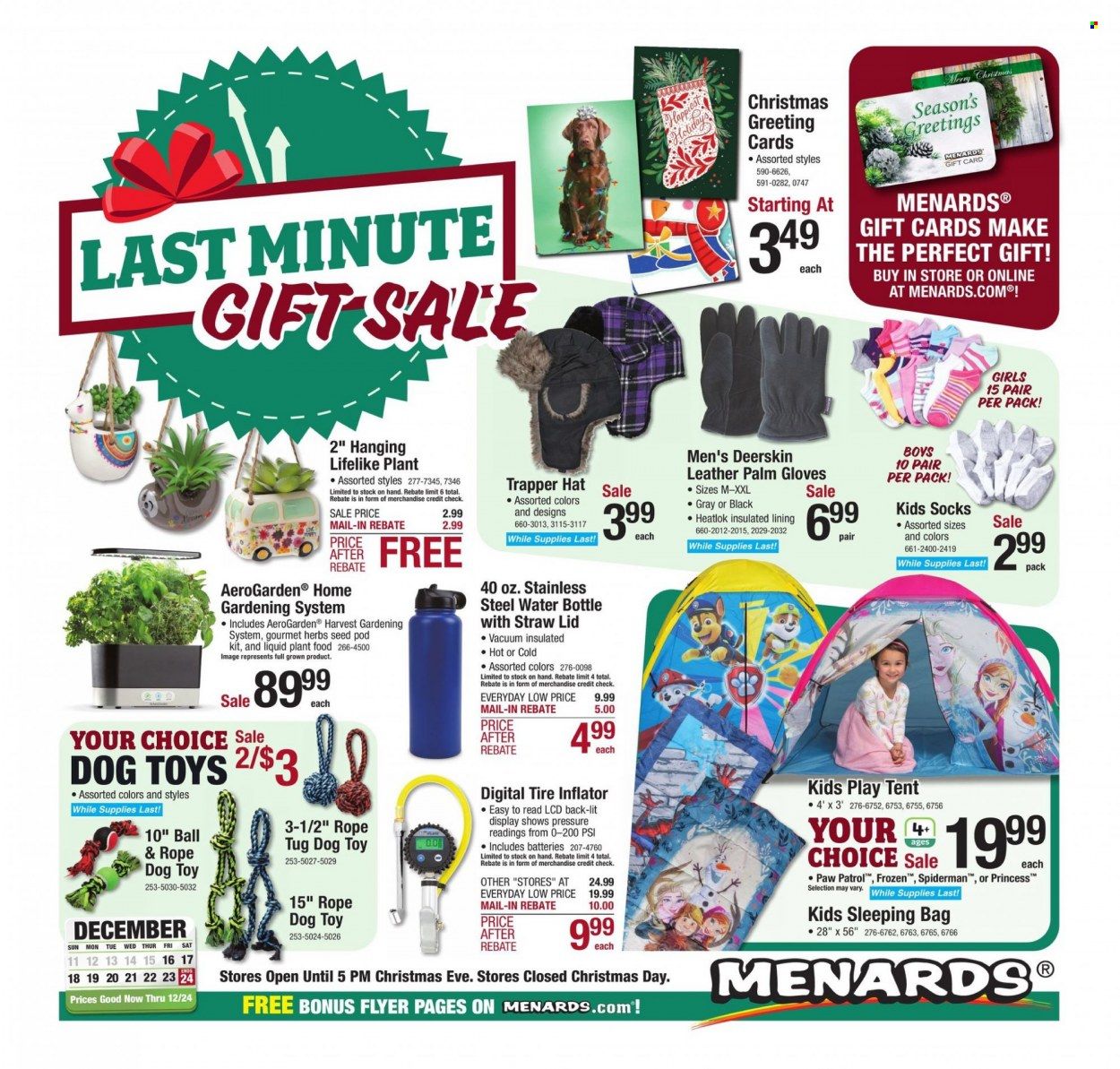 Menards Weekly Ad Flyer Specials December 16 to December 24, 2022