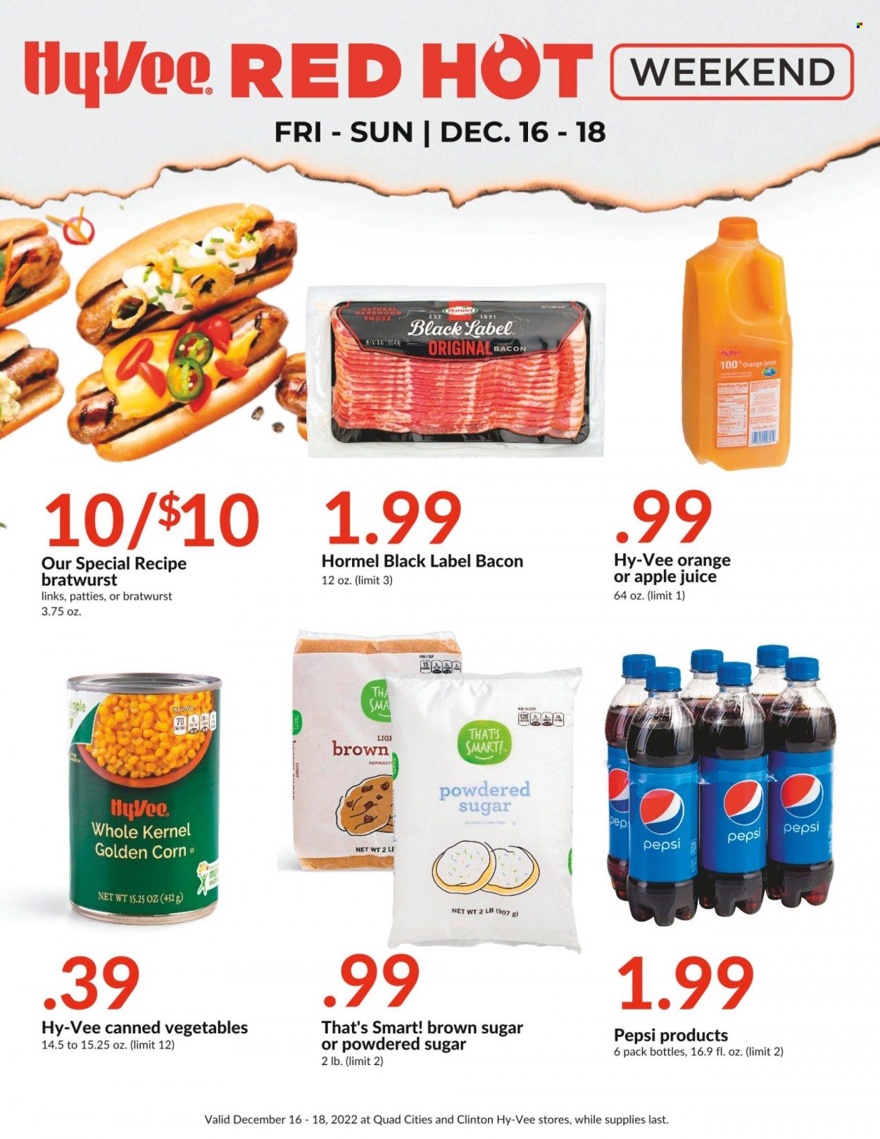Hy-Vee (IA, IL, MN, MO, SD) Weekly Ad Flyer Specials December 16 to December 18, 2022