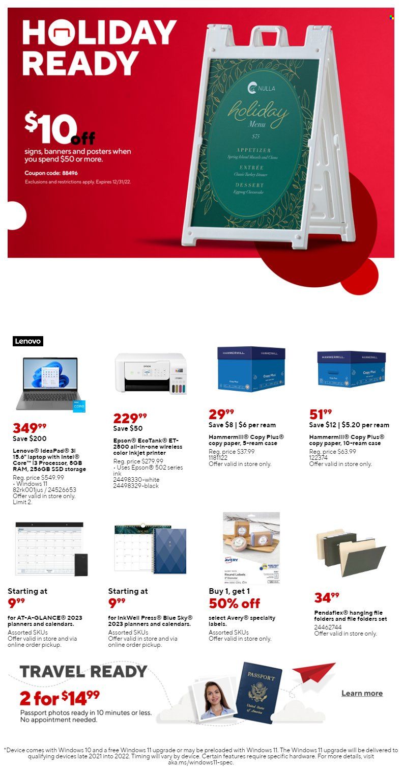 Staples Weekly Ad Flyer Specials December 18 to December 24, 2022