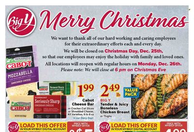 Big Y (MA) Weekly Ad Flyer Specials December 15 to December 28, 2022