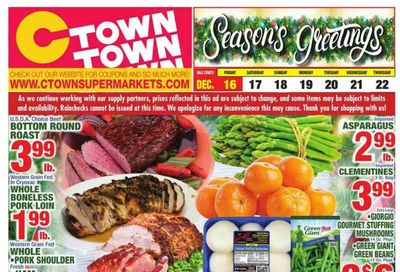 C-Town (CT, FL, MA, NJ, NY, PA) Weekly Ad Flyer Specials December 16 to December 22, 2022