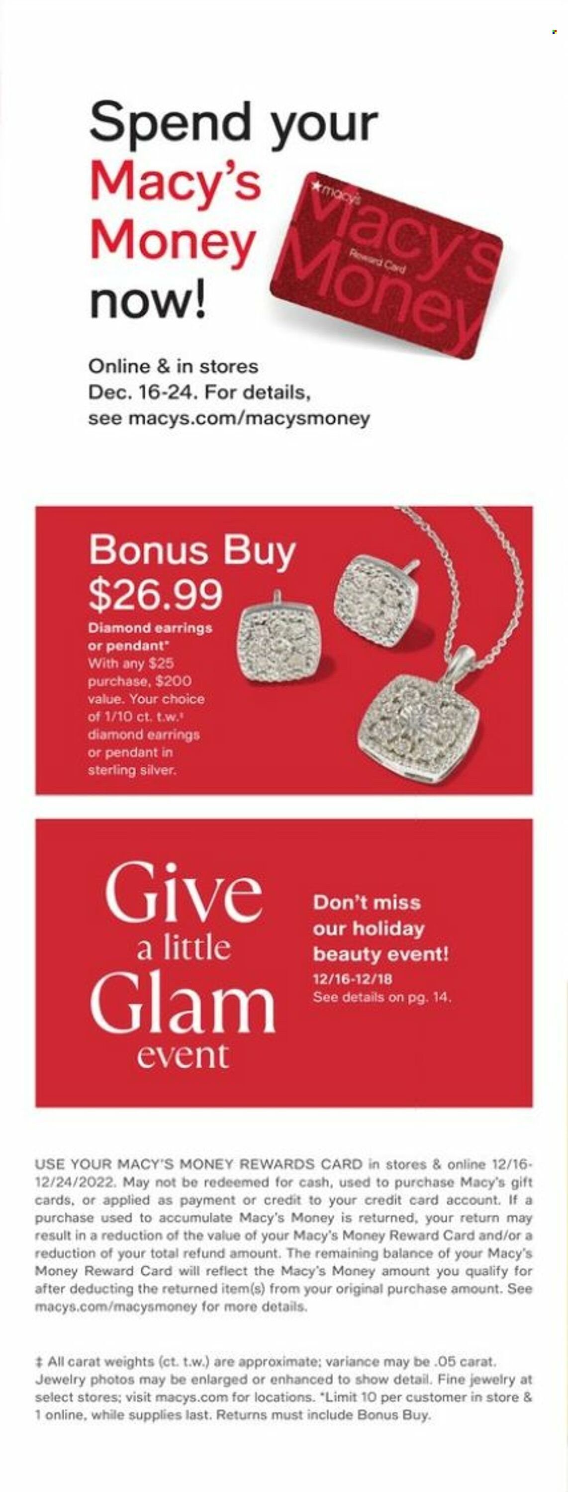 Macy's Weekly Ad Flyer Specials December 16 to December 18, 2022