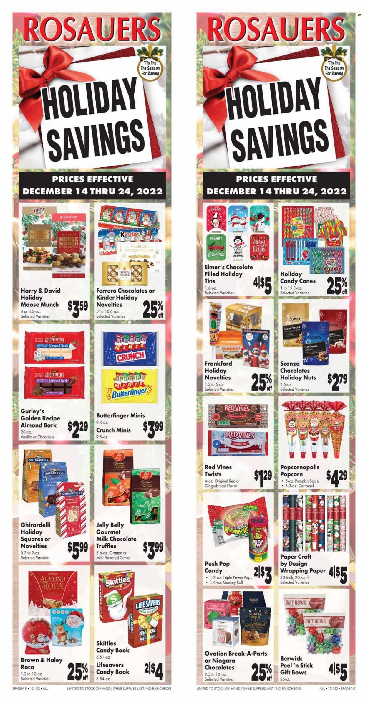 Rosauers (ID, MT, OR, WA) Weekly Ad Flyer Specials December 14 to December 24, 2022