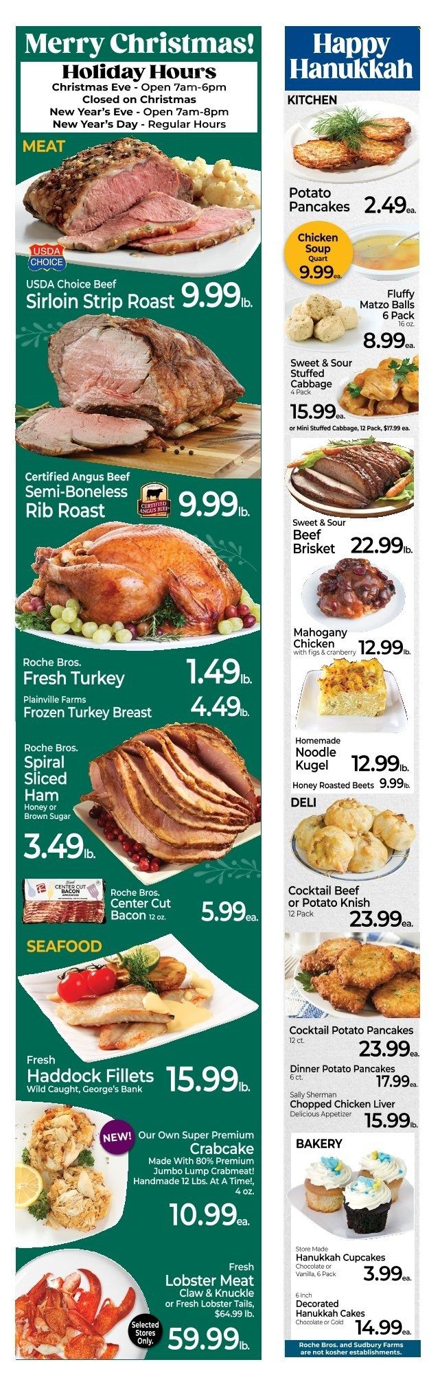 Roche Bros. (MA) Weekly Ad Flyer Specials December 16 to December 24, 2022