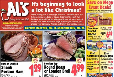 Al's Supermarket (IN) Weekly Ad Flyer Specials December 14 to December 20, 2022