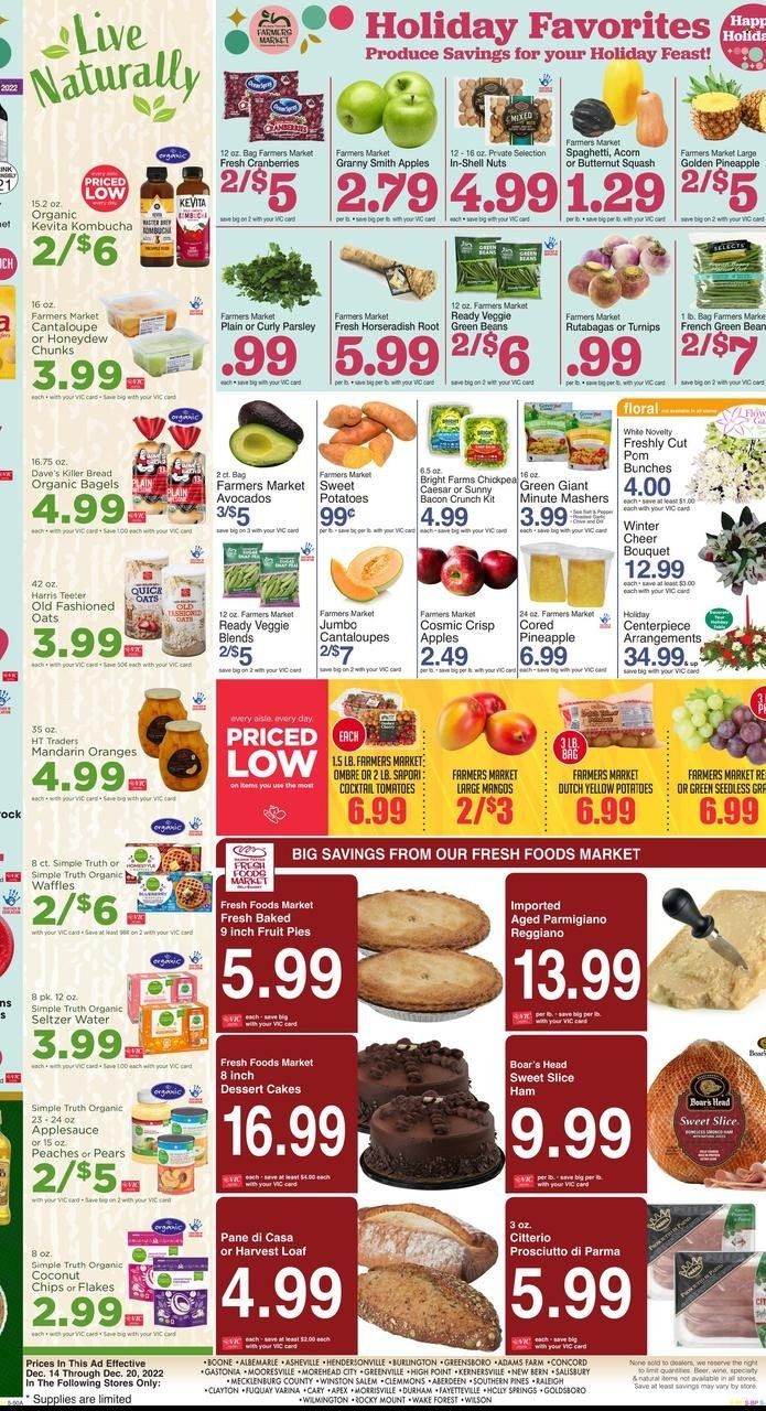 Harris Teeter Weekly Ad Flyer Specials December 14 to December 20, 2022