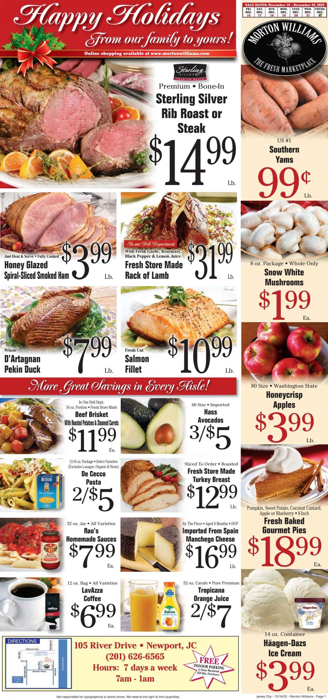 Morton Williams (NJ) Weekly Ad Flyer Specials December 16 to December 22, 2022