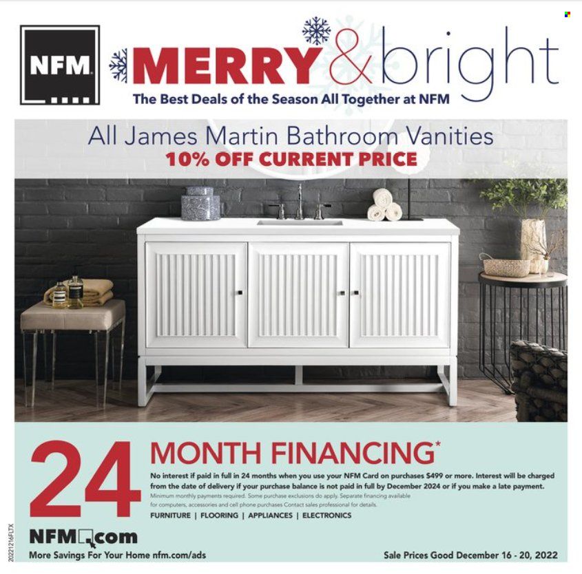 Nebraska Furniture Mart (IA, KS, NE, TX) Weekly Ad Flyer Specials December 16 to December 20, 2022