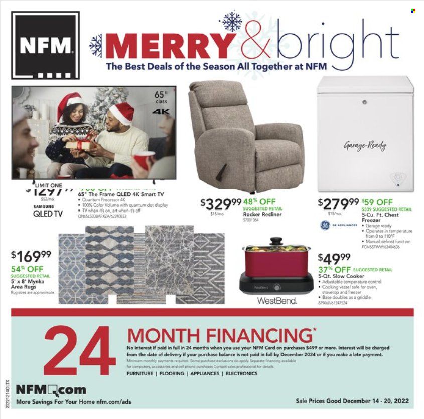 Nebraska Furniture Mart (IA, KS, NE, TX) Weekly Ad Flyer Specials December 14 to December 20, 2022