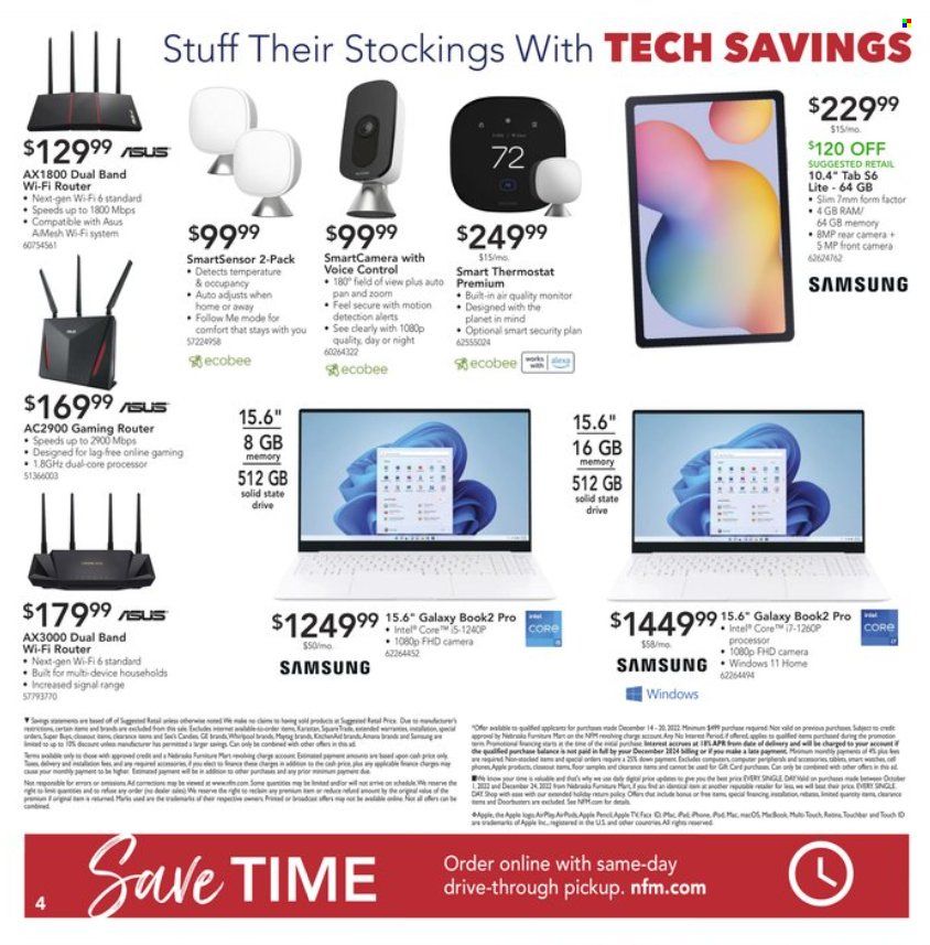 Nebraska Furniture Mart (IA, KS, NE, TX) Weekly Ad Flyer Specials December 14 to December 20, 2022