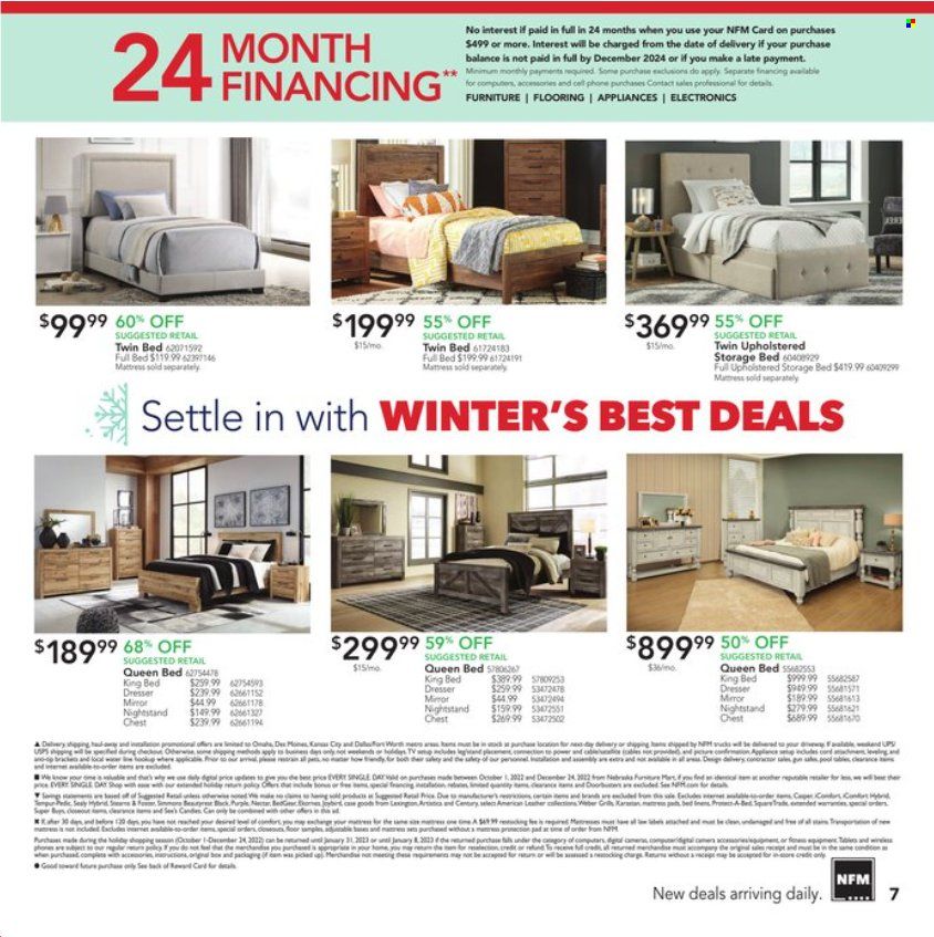Nebraska Furniture Mart (IA, KS, NE, TX) Weekly Ad Flyer Specials December 16 to December 24, 2022