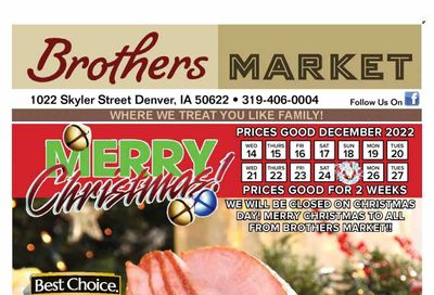 Brothers Market (IA, KS, MO) Weekly Ad Flyer Specials December 14 to December 27, 2022