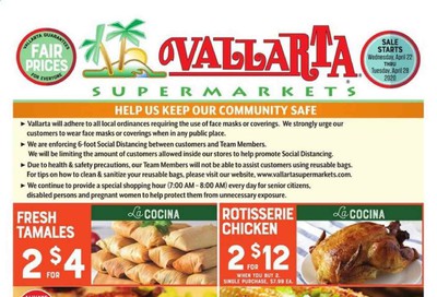 Vallarta Weekly Ad & Flyer April 22 to 28