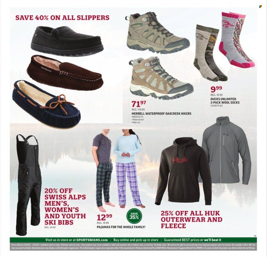 Sportsman's Warehouse Weekly Ad Flyer Specials December 16 to December 24, 2022