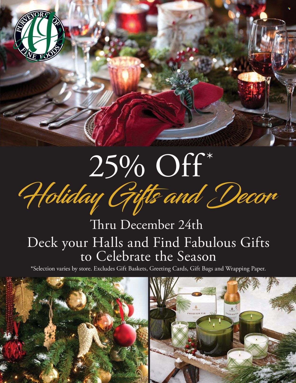 AJ's Fine Foods (AZ) Weekly Ad Flyer Specials December 16 to December 24, 2022