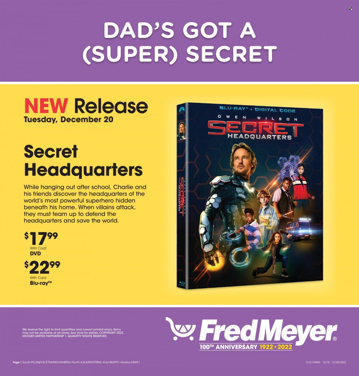 Fred Meyer Weekly Ad Flyer Specials December 18 to December 20, 2022