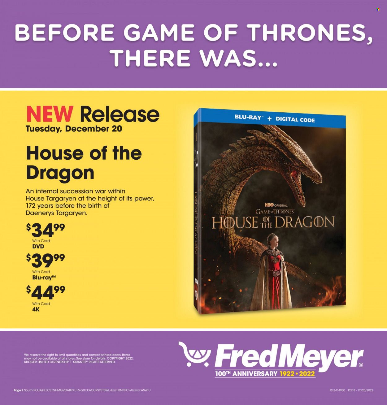 Fred Meyer Weekly Ad Flyer Specials December 18 to December 20, 2022