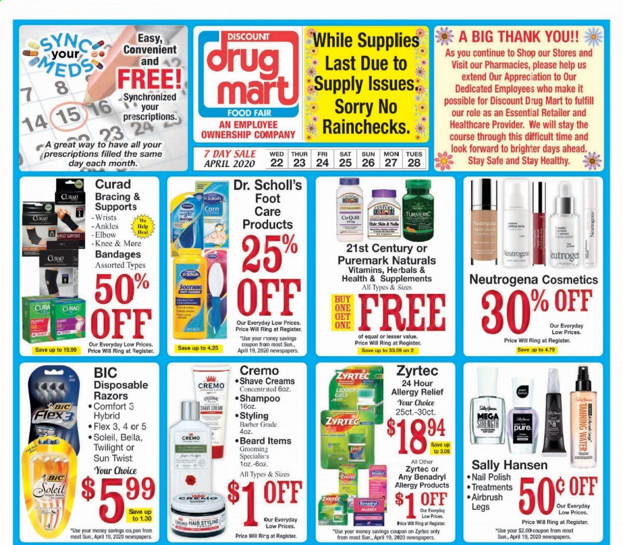 Discount Drug Mart Weekly Ad & Flyer April 22 to 28