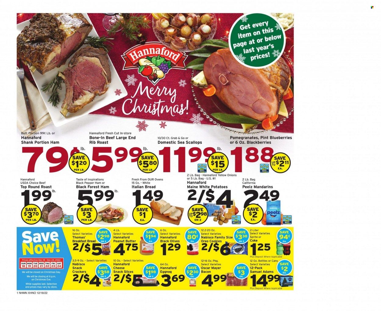 Hannaford (NH) Weekly Ad Flyer Specials December 18 to December 24, 2022