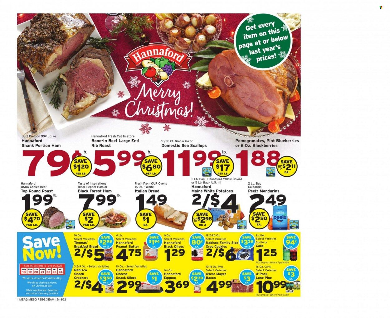 Hannaford (ME) Weekly Ad Flyer Specials December 18 to December 24, 2022
