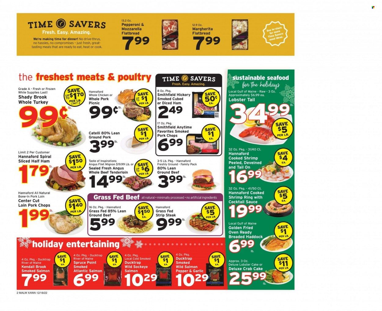 Hannaford (MA) Weekly Ad Flyer Specials December 18 to December 24, 2022