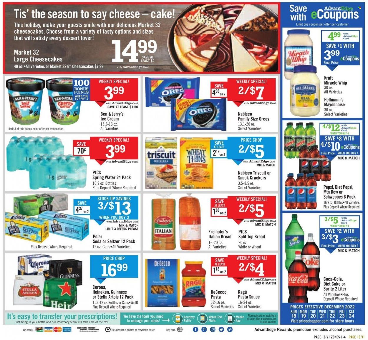 Price Chopper (CT, NY, PA, VT) Weekly Ad Flyer Specials December 18 to December 24, 2022